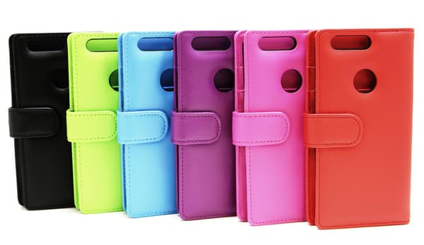 Skimblocker Plånboksfodral Huawei Honor 8 Hotpink