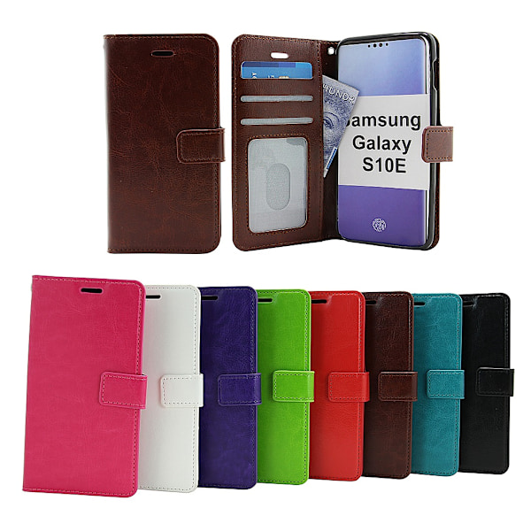 Crazy Horse Wallet Samsung Galaxy S10e (G970F) Turkos