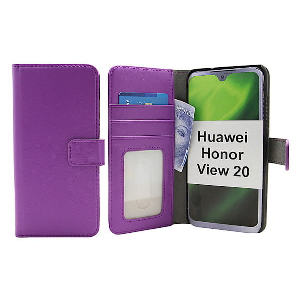 Skimblocker Magnet Wallet Huawei Honor View 20 Lila