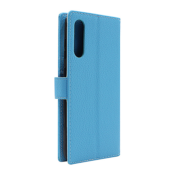 New Standcase Wallet Samsung Galaxy A70 (A705F/DS) Ljusblå