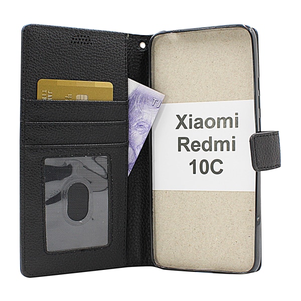 New Standcase Wallet Xiaomi Redmi 10C Ljusblå