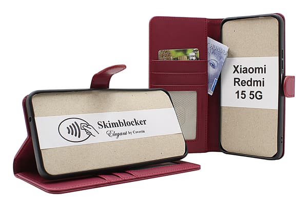Skimblocker Xiaomi Redmi 15 5G Plånboksfodral