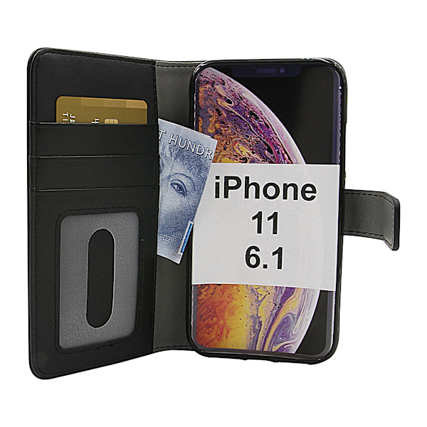 Skimblocker Magnet Wallet iPhone 11 (6.1) Svart