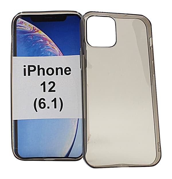 Ultra Thin TPU skal iPhone 12 (6.1) (Grå)