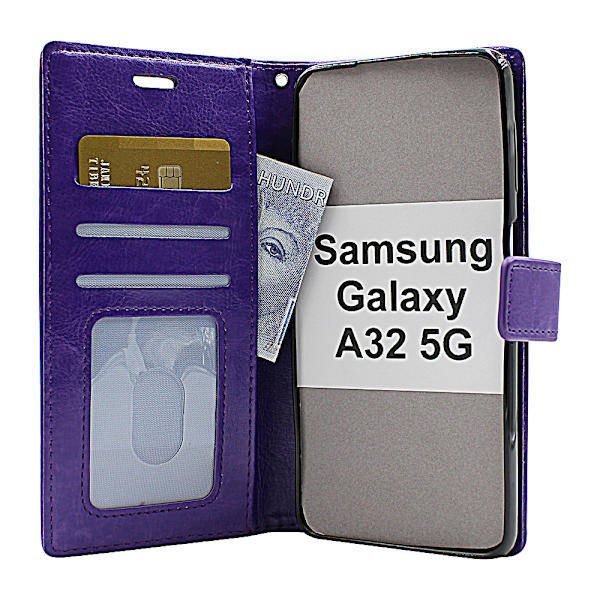 Crazy Horse Wallet Samsung Galaxy A32 5G (A326B) Grön