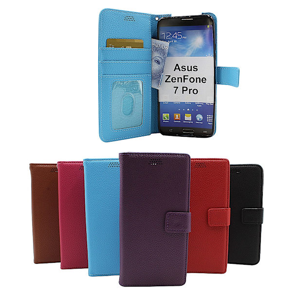 New Standcase Wallet Asus ZenFone 7 Pro (ZS671KS) (Svart) Brun