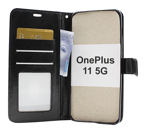 Crazy Horse Wallet OnePlus 11 5G Röd