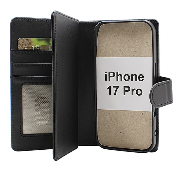 Skimblocker iPhone 17 Pro XL Plånboksfodral Svart