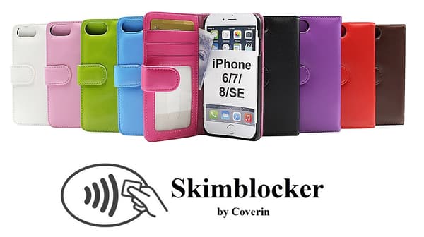 Skimblocker Plånboksfodral iPhone 6/6s Röd