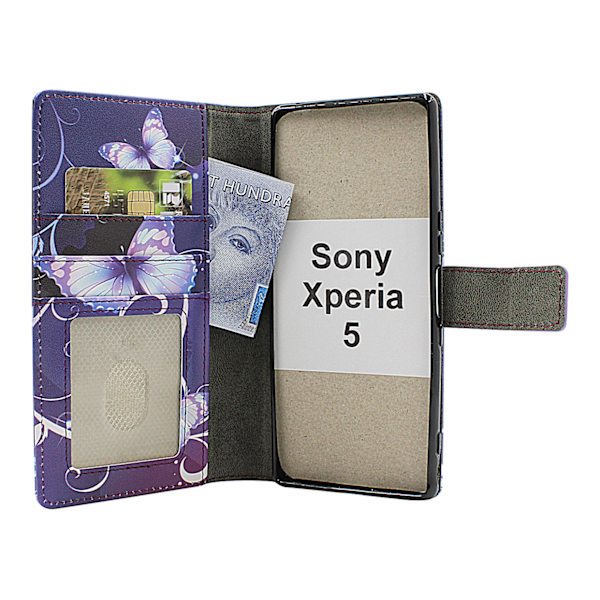 Skimblocker Sony Xperia 5 Plånboksfodral Design