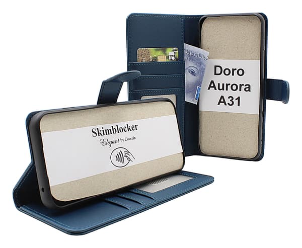 Skimblocker Doro Aurora A31 Plånboksfodral Petrol