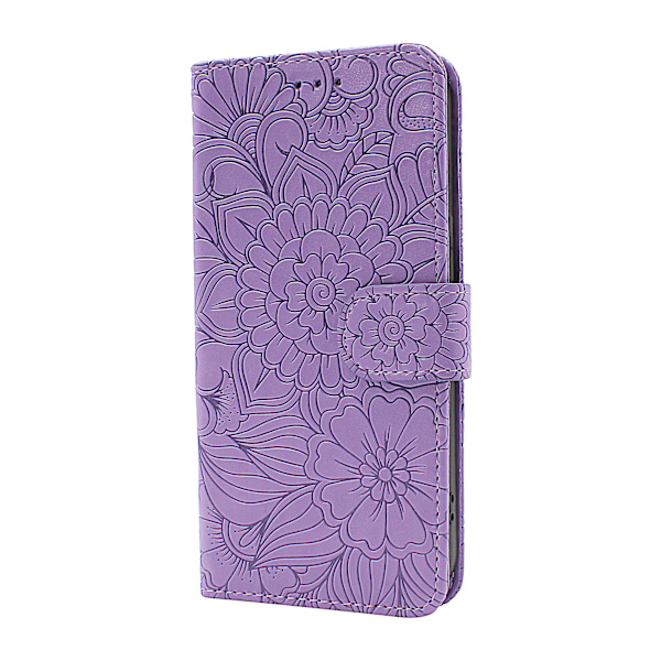 Flower Standcase Wallet Samsung Galaxy A55 5G Blå