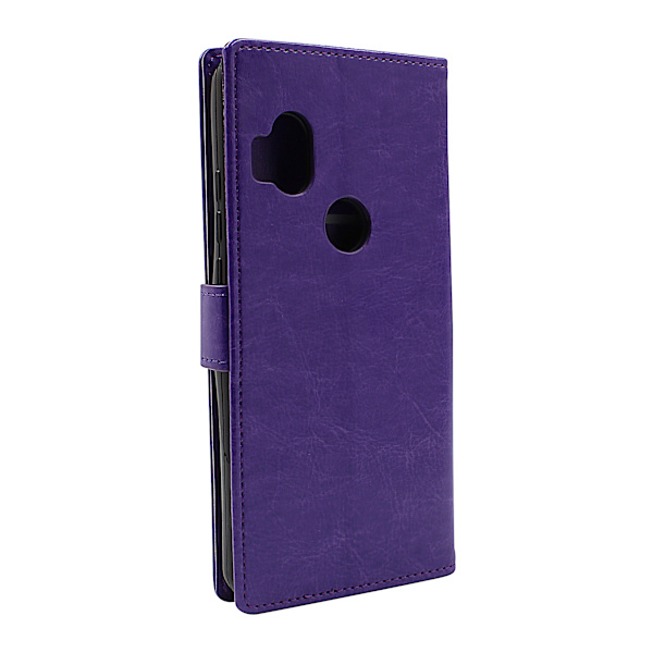 Crazy Horse Wallet Motorola One Hyper Lila