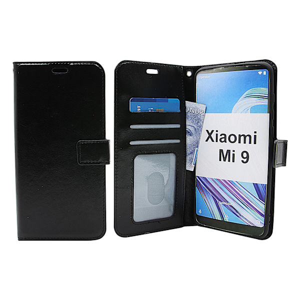 Crazy Horse Wallet Xiaomi Mi 9 Svart