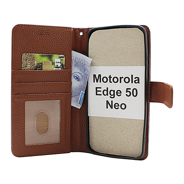 New Standcase Wallet Motorola Edge 50 Neo Brun