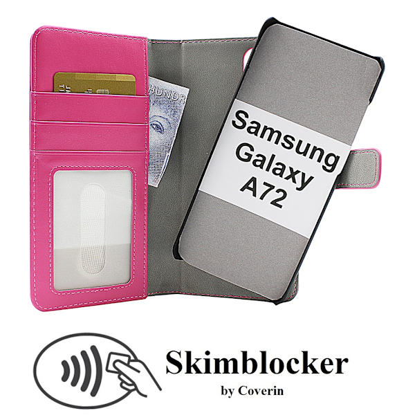 Skimblocker Magnet Fodral Samsung Galaxy A72 Svart