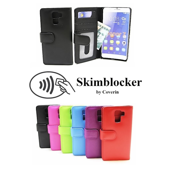 Skimblocker Plånboksfodral Huawei Honor 7