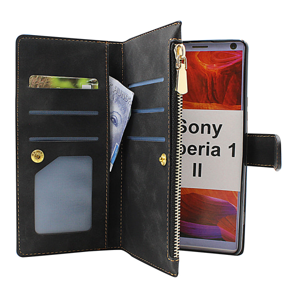XL Standcase Lyxfodral Sony Xperia 1 II (XQ-AT51 / XQ-AT52) Brun