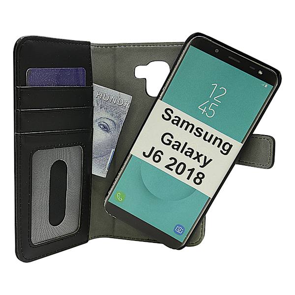 Skimblocker Magnet Wallet Samsung Galaxy J6 2018 (J600FN/DS) Svart