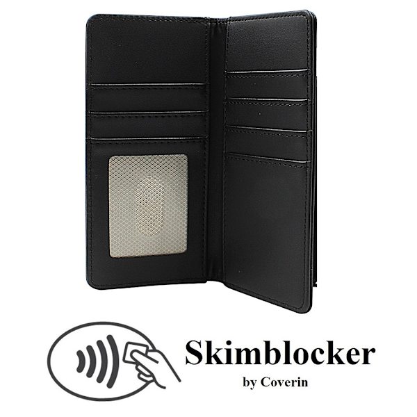 Skimblocker Samsung Galaxy S24 5G XL Plånboksfodral Mörklila