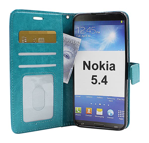 Crazy Horse Wallet Nokia 5.4 Svart