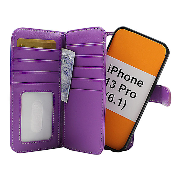 Skimblocker XL Magnet Fodral iPhone 13 Pro (6.1) Svart