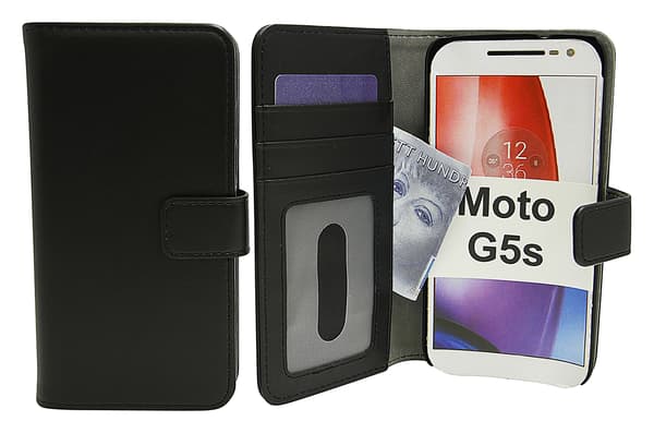 Magnet Wallet Moto G5s Svart