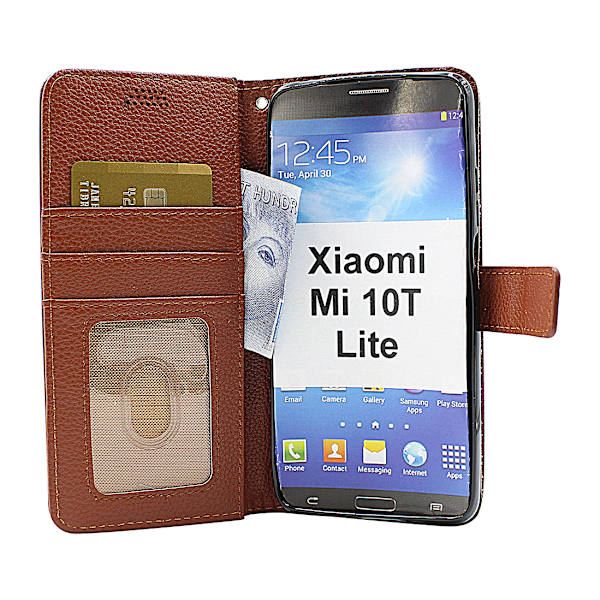 New Standcase Wallet Xiaomi Mi 10T Lite (Svart) Hotpink