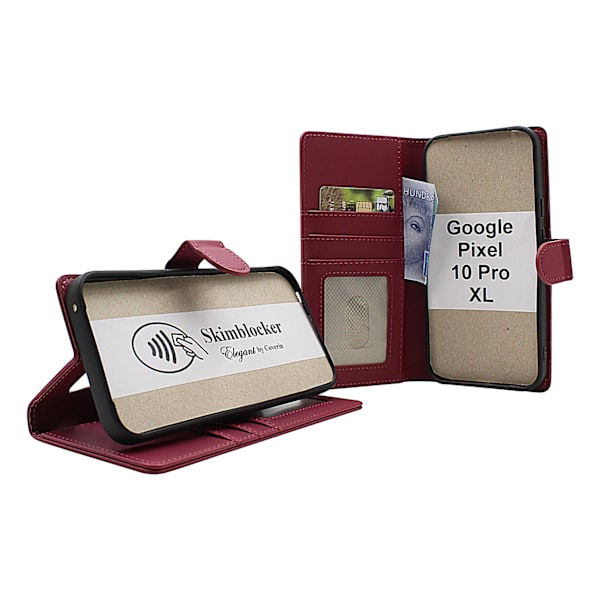 Skimblocker Plånboksfodral Google Pixel 10 Pro XL Brandy