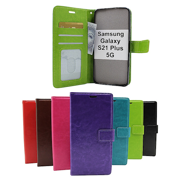 Crazy Horse Wallet Samsung Galaxy S21 Plus 5G (G996B) Svart