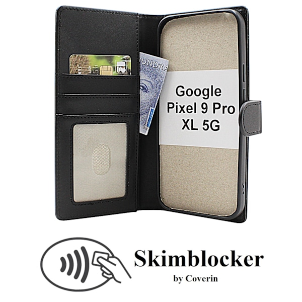 Skimblocker Google Pixel 9 Pro XL 5G Plånboksfodral