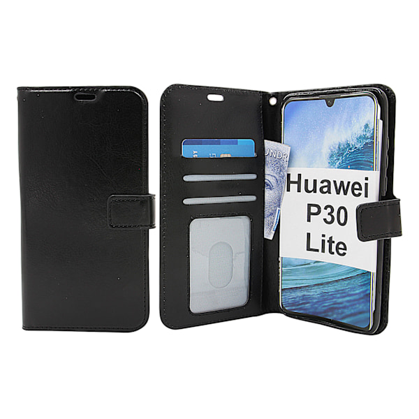 Crazy Horse Wallet Huawei P30 Lite Svart