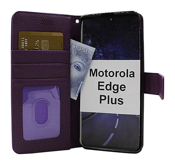 New Standcase Wallet Motorola Edge Plus Brun