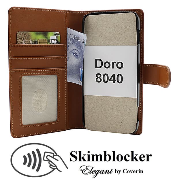 Skimblocker Doro 8040 Plånboksfodral Lila