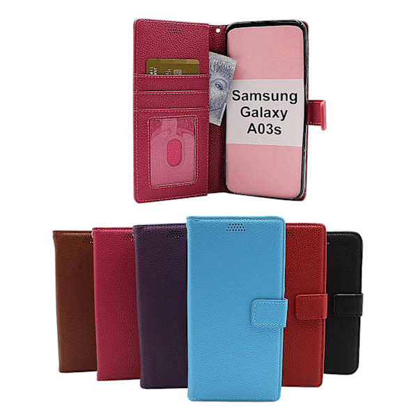 New Standcase Wallet Samsung Galaxy A03s (SM-A037G) Svart
