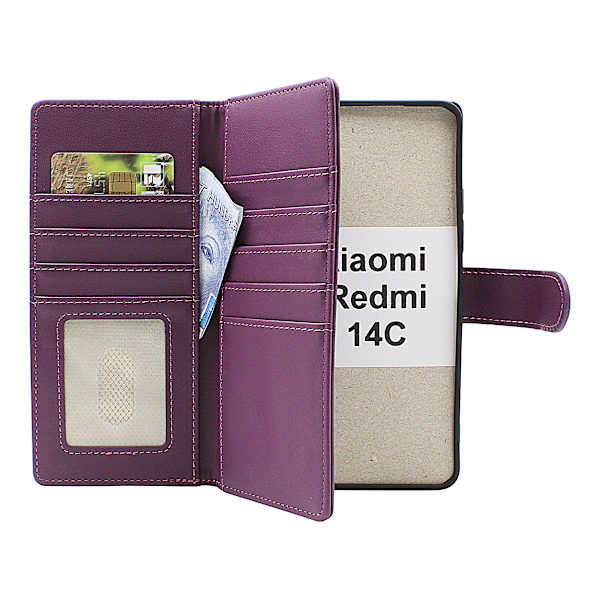 Skimblocker Xiaomi Redmi 14C XL Plånboksfodral Svart