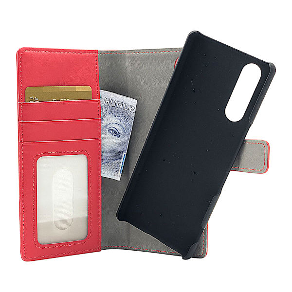 Skimblocker Magnet Wallet Sony Xperia 5 Svart
