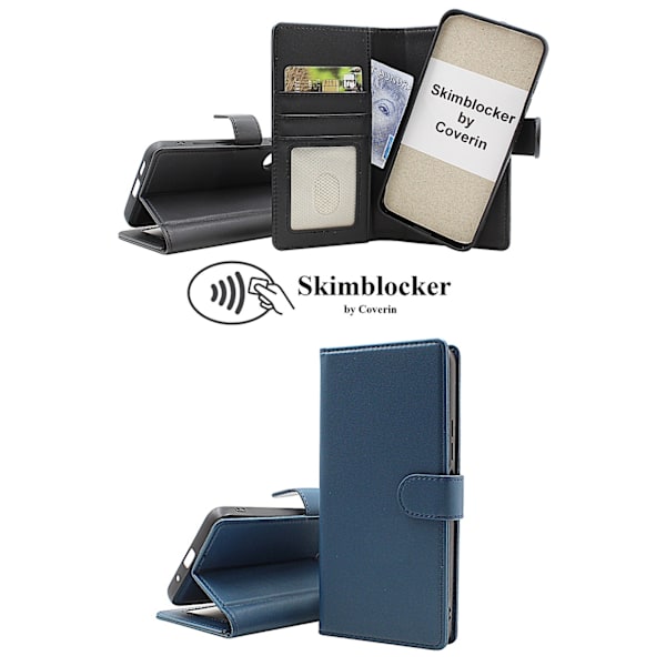 Skimblocker iPhone 13 / 14 Magnet Plånboksfodral Svart