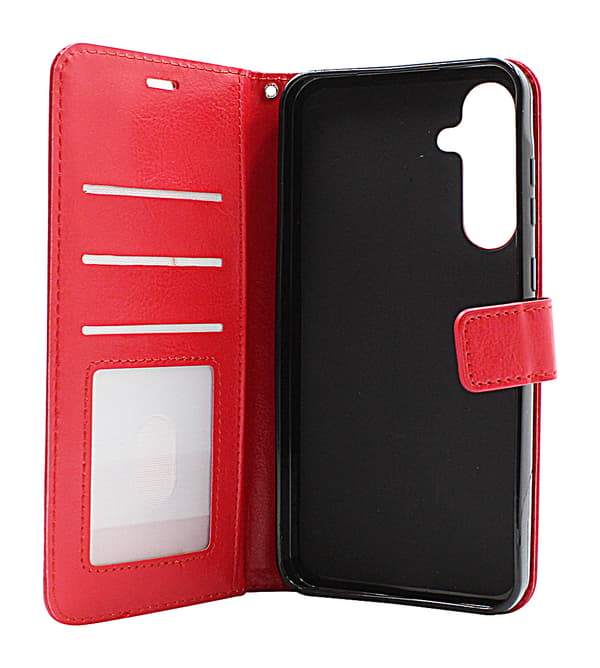 Crazy Horse Wallet Samsung Galaxy A35 5G Röd