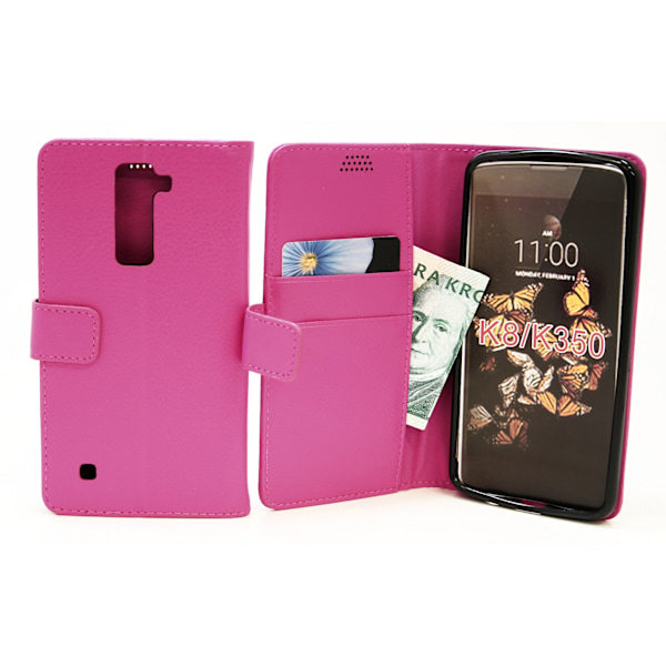 Standcase Wallet LG K8 (K350N) Hotpink