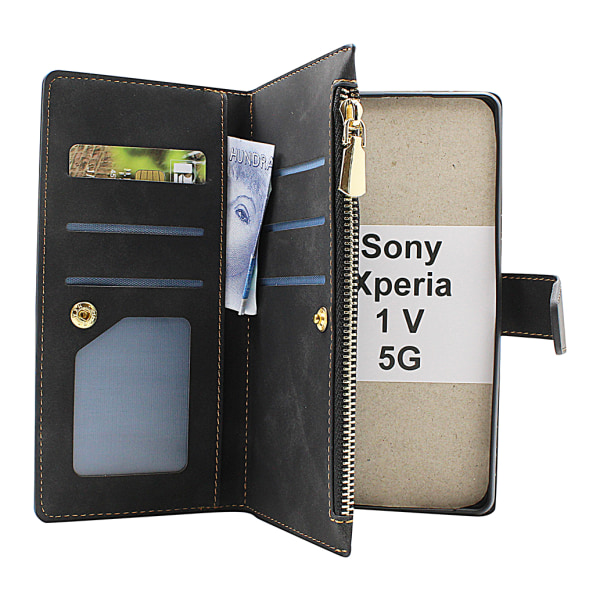 XL Standcase Lyxfodral Sony Xperia 1 V 5G (XQ-DQ72) Brun