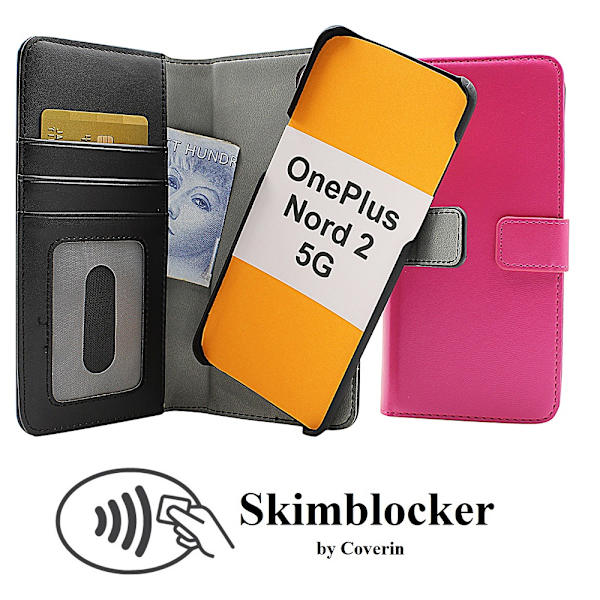 Skimblocker Magnet Fodral OnePlus Nord 2 5G Hotpink