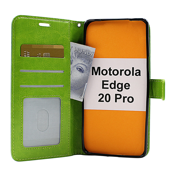 Crazy Horse Wallet Motorola Edge 20 Pro Svart