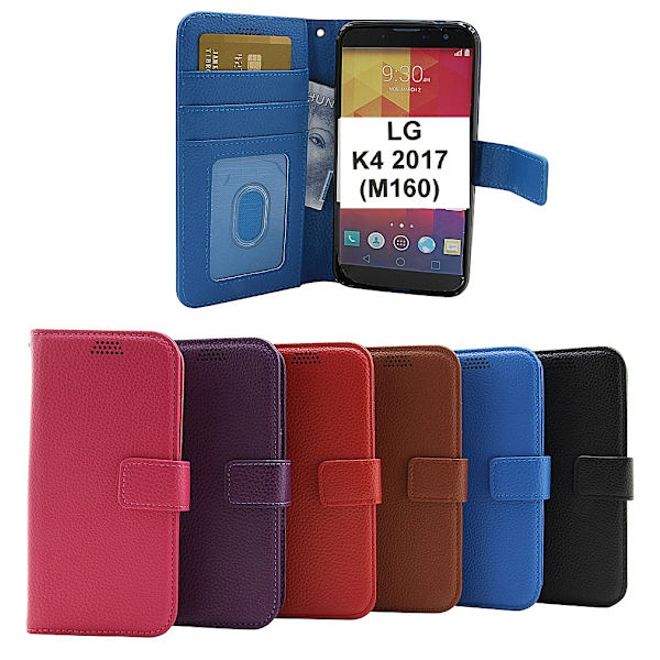 New Standcase Wallet LG K4 2017 (M160) Svart
