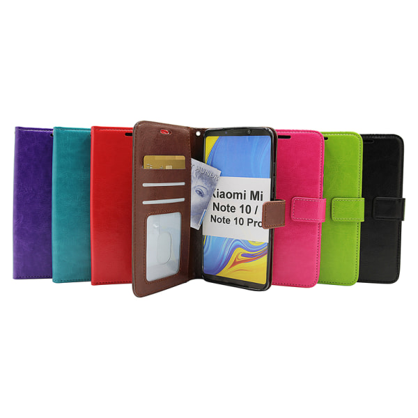 Crazy Horse Wallet Xiaomi Mi Note 10 / Note 10 Pro Lila