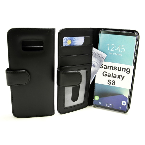 Skimblocker Plånboksfodral Samsung Galaxy S8 (G950F) Hotpink