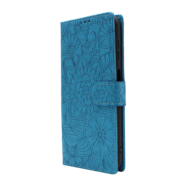 Flower Standcase Wallet Samsung Galaxy A04s (A047F/DS) Svart