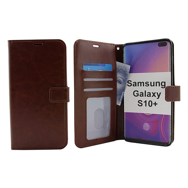 Crazy Horse Wallet Samsung Galaxy S10+ (G975F) Röd