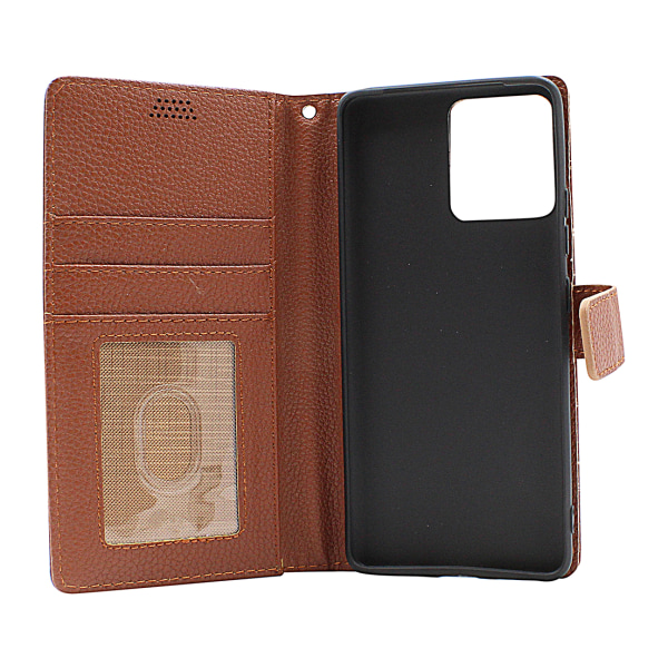 New Standcase Wallet Motorola Edge 30 Fusion 5G Ljusblå