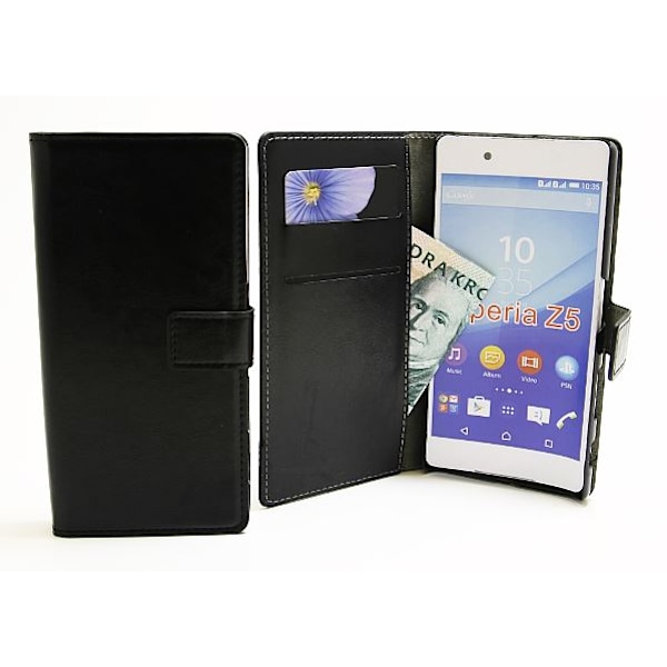 Crazy Horse Wallet Sony Xperia Z5 (E6653) Svart